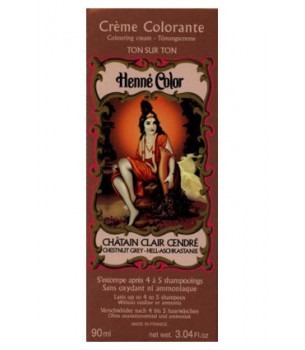 Chestnut Grey Henne Henna Liquid Hair Dye Colouring Cream