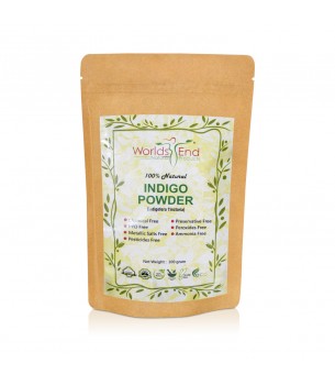 Natural Pure Indigo Hair Dye Powder, Indigofera Tinctoria 100g Wholesale