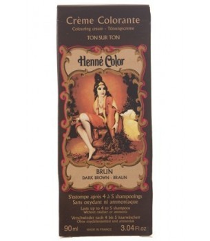Dark Brown Henne Henna Liquid Hair Dye Colouring Cream
